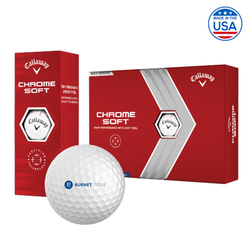Callaway Chrome Soft Golf Balls 12/pkg-Burnet Title