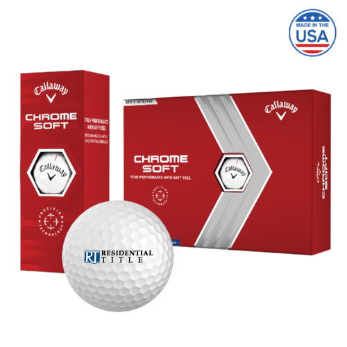 Callaway Chrome Soft Golf Balls 12/pkg-Residential Title Agency