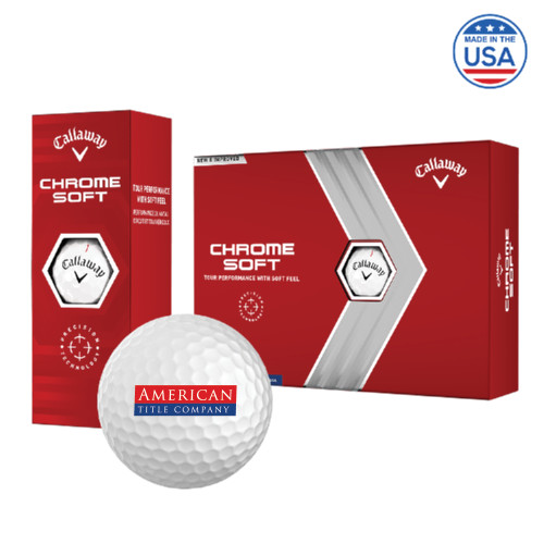 Callaway Chrome Soft Golf Balls 12/pkg-American Title Company
