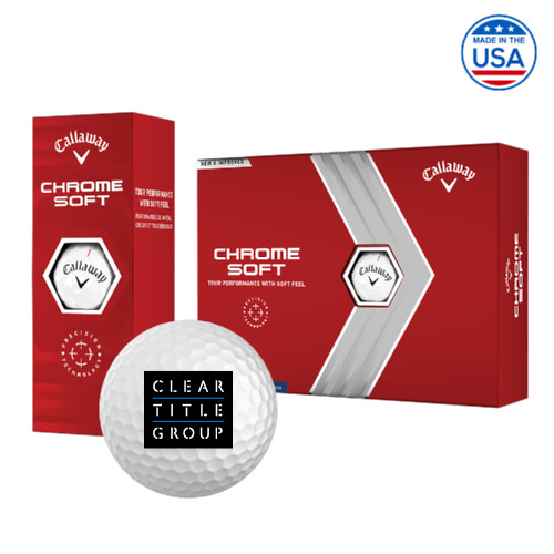 Callaway Chrome Soft Golf Balls 12/pkg-Clear Title Group