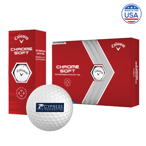 Callaway Chrome Soft Golf Balls 12/pkg-Cypress Title Corporation