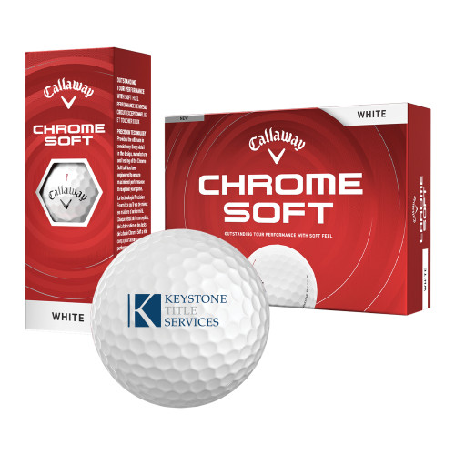 Callaway Chrome Soft Golf Balls 12/pkg-Keystone Title Services