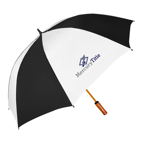 64 Inch Black/White Umbrella-Mercury Title