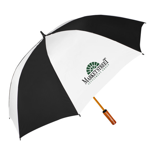 64 Inch Black/White Umbrella-Market Street Settlement Group