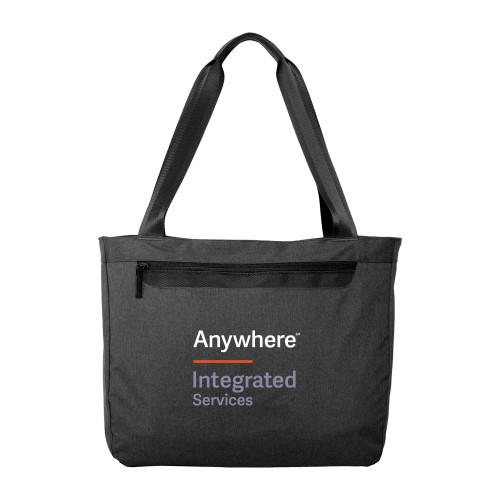 Executive Graphite Heather Laptop Tote-Anywhere Integrated Services Vertical