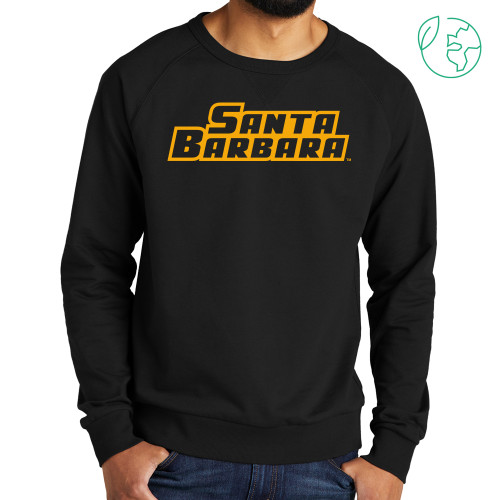  Allmade Black Organic French Terry Crewneck Sweatshirt - Santa Barbara One Color