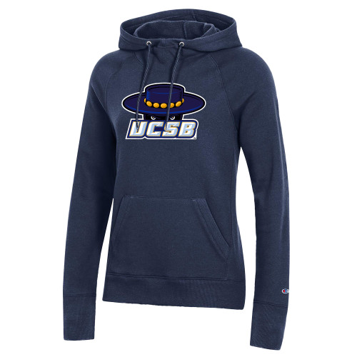  Champion Womens Navy Pull Over Hood - Athletic Mark