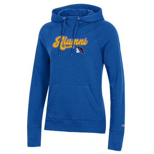  Champion Womens Royal Pull Over Hood - Alumni Script UCSB