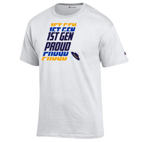  Champion White T Shirt - 1st Gen Proud