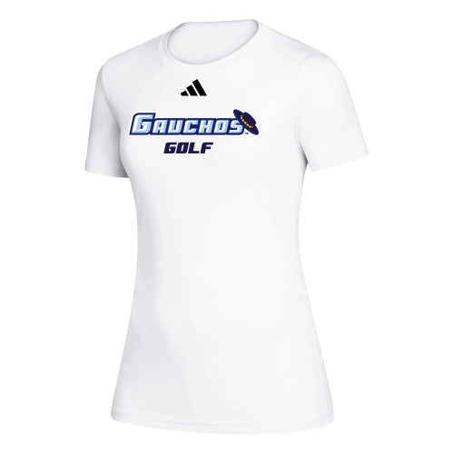  Adidas Womens White Creator Performance Tee - Golf - USCB - Adidas