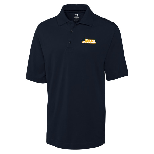  C&B Navy Advantage TriBlend Pique Polo - Santa Barbara Wordmark Embroidery