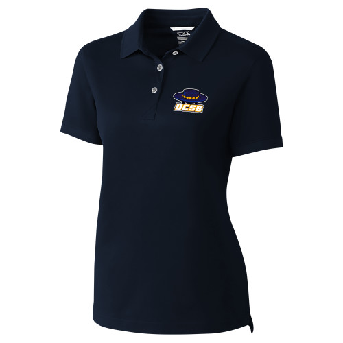  C&B Womens Navy Advantage Polo - Athletic Mark Embroidery