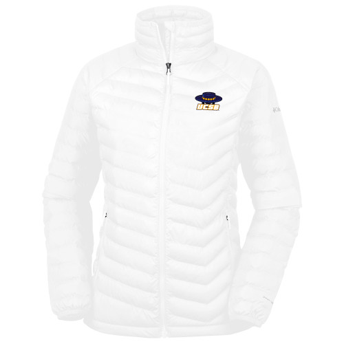  Columbia Womens White Powder Lite Jacket - Athletic Mark Embroidery