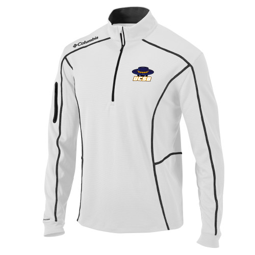 UC Santa Barbara Columbia White Omni Wick Shotgun 1/4 Zip