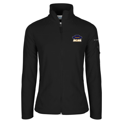  Columbia Womens Full Zip Black Fleece Jacket - Athletic Mark Embroidery