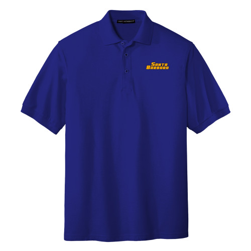  Royal Silk Touch Polo - Santa Barbara Wordmark Embroidery