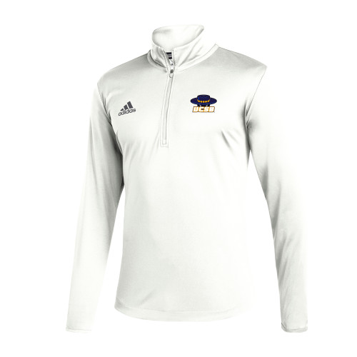  Adidas White Entrada 1/4 Zip - Athletic Mark Embroidery