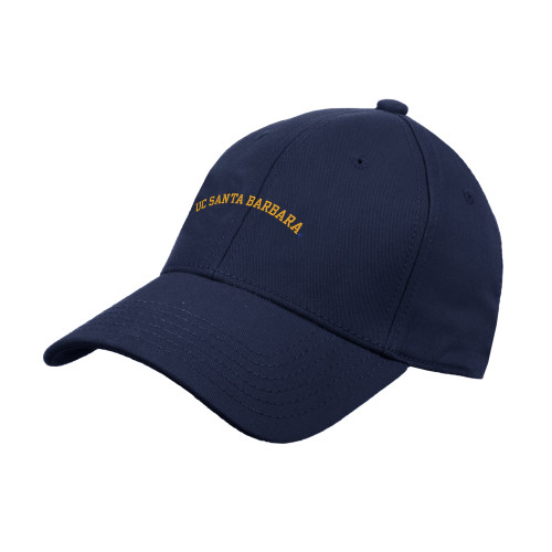  Navy Structured Adjustable Pro Style Hat - Arched Design