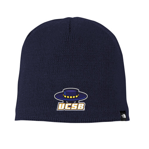  The North Face Navy Mountain Beanie - Athletic Mark Embroidery