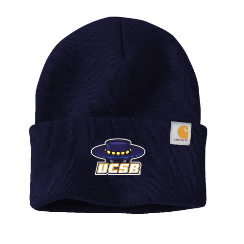  Carhartt Navy Knit Beanie w/Cuff - Athletic Mark Embroidery