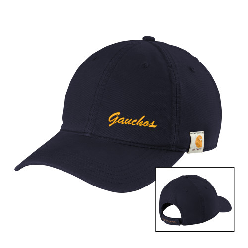  Carhartt Navy Cotton Adjustable Canvas Hat - Gauchos Script