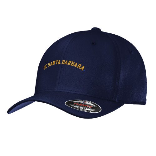  Navy Flexfit Structured Low Profile Hat - Arched Design