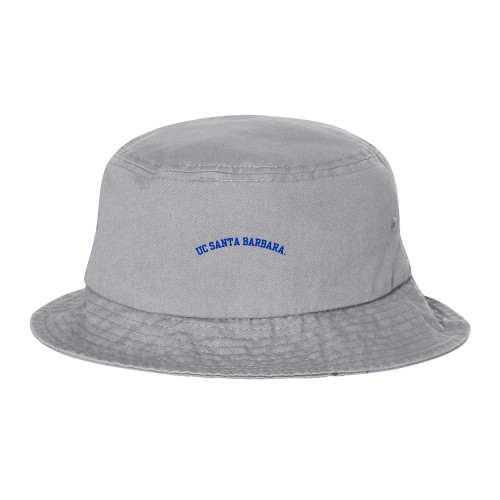  Sportsman Grey Bucket Hat - Arched Design