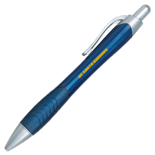  Metallic Mykonos Navy Pen - Flat Wordmark