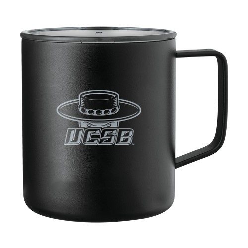  Rover Camp Vacuum Insulated Black Mug 14oz - Athletic Mark Engraved