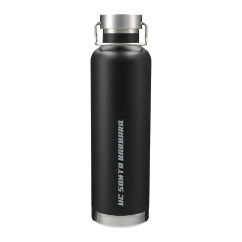  Thor Copper Vacuum Insulated Black Bottle 32oz - Flat Wordmark Engraved