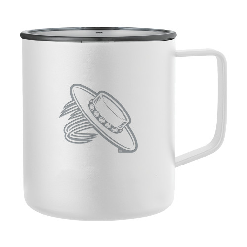  Rover Camp Vacuum Insulated White Mug 14oz - Magic Hat Engraved