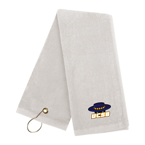  White Golf Towel - Athletic Mark Embroidery