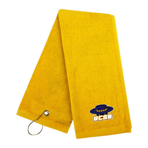  Gold Golf Towel - Athletic Mark Embroidery