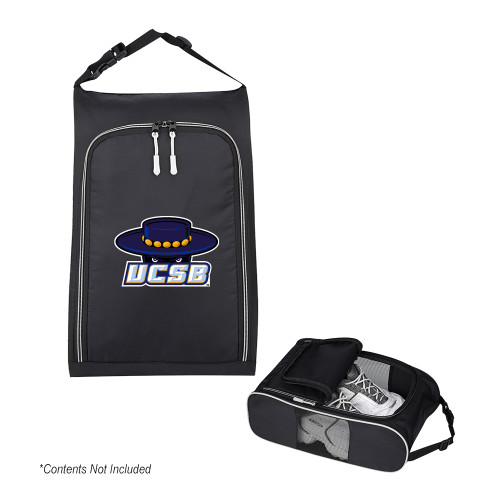  Crosstown Side Mesh Black Shoe Bag - Athletic Mark Embroidery