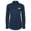 Thumbnail image for  Womens Navy Twill Button Down Long Sleeve 