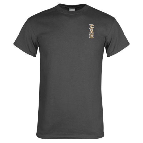 Charcoal T Shirt-Tackle Twill Stacked