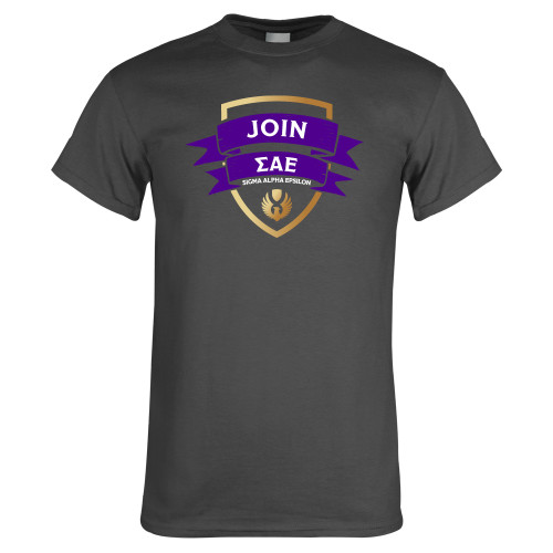 Charcoal T Shirt-Join SAE Shield