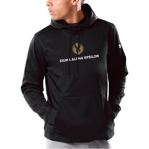 Under Armour Black Armour Fleece Hoodie-Primary Mark