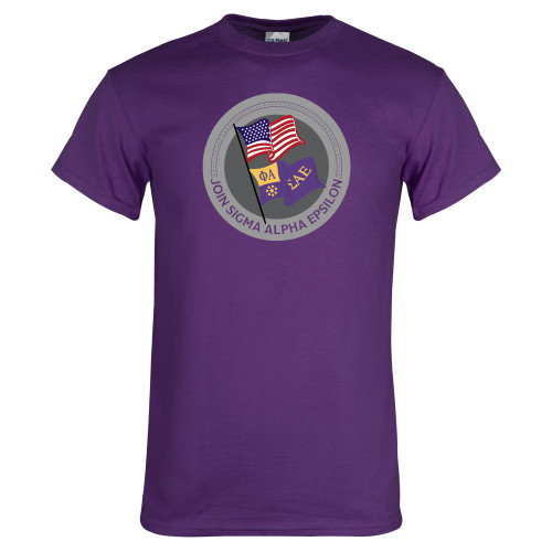 Purple T Shirt-SAE Flag
