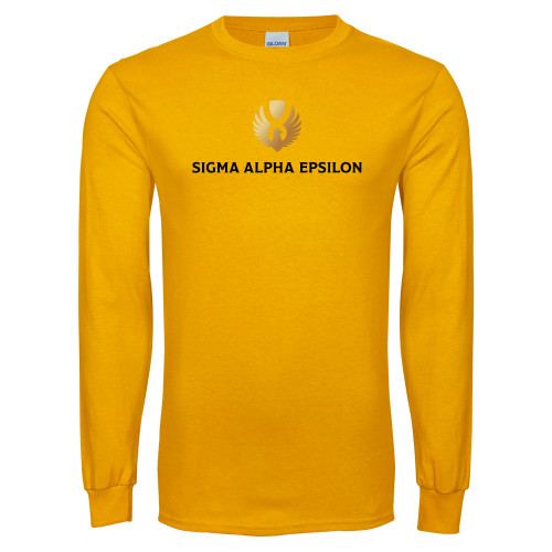 Gold Long Sleeve T Shirt-Primary Mark