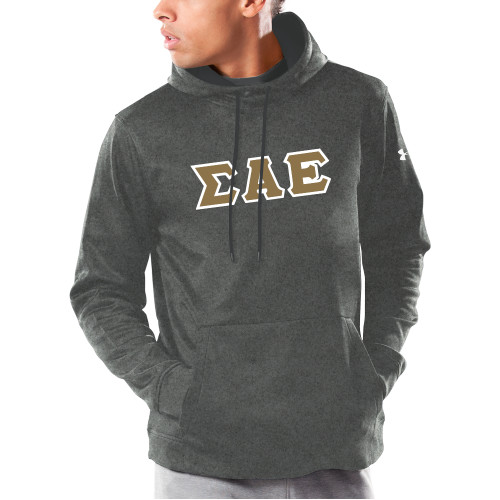 Under Armour Carbon Armour Fleece Hoodie-Greek Style Letters