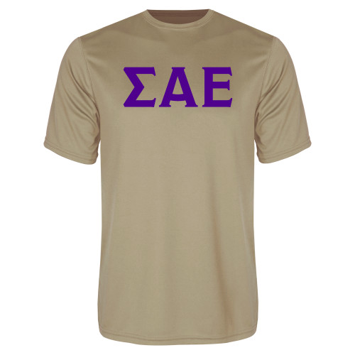 Vegas Gold Performance Tee-Greek Letters