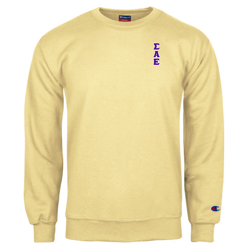 Champion Vegas Gold Fleece Crew-Tackle Twill Stacked