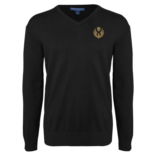 Black VNeck Sweater-Phoenix