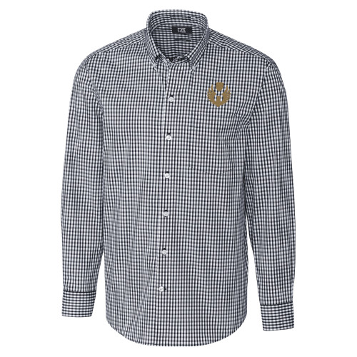 Cutter & Buck Charcoal Gingham Long Sleeve Button Down-Phoenix