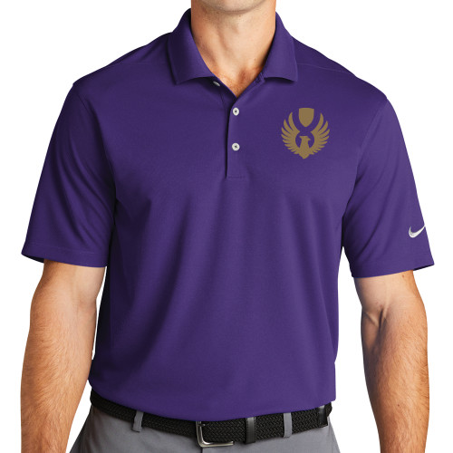 Nike Purple Dri Fit Micro Pique 2.0 Polo-Phoenix