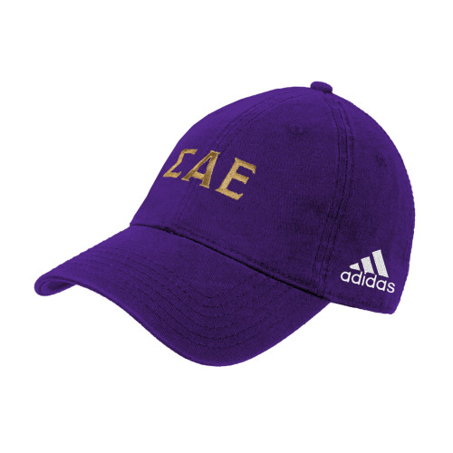 Adidas Purple Adjustable Washed Slouch-Greek Letters