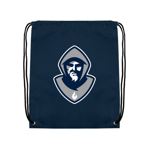  Navy Drawstring Backpack - Hermit Mascot