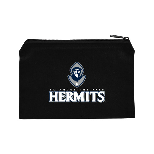  8oz. Black Cotton Travel Pouch - Primary Mark