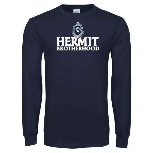 Navy Long Sleeve T-Shirt - Hermit Brotherhood